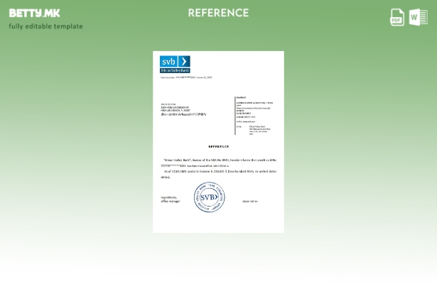 референтен шаблон на банката од Силиконската долина на САД во модерен стил